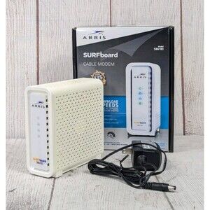 ARRIS SURFboard SB6183 DOCSIS 3.0 Cable Modem with Power Cable - White, TESTED
